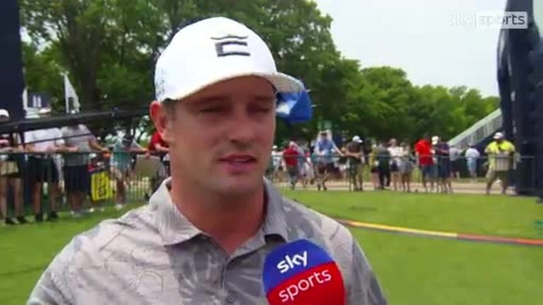 Speaking before his decison to withdraw, Bryson DeChambeau said the practice rounds at Southern Hills were 'prep' to see if he would be able to compete