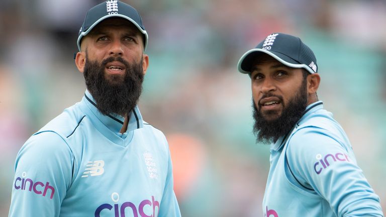 Moeen Ali (left) is currently retired from Test cricket while Adil Rashid (right) has not played a red-ball game since January 2019