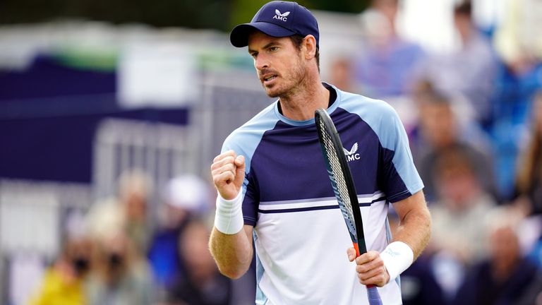 Andy Murray continued his preparations for Wimbledon with another win