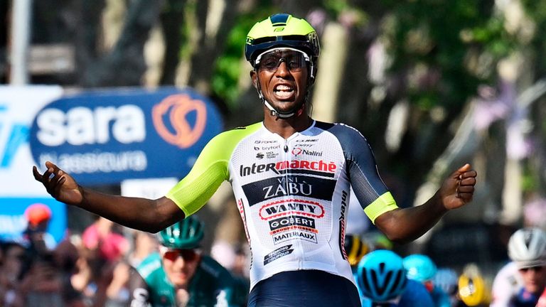 Biniam Girmay clinched a historic success on stage 10 of the Giro d'Italia