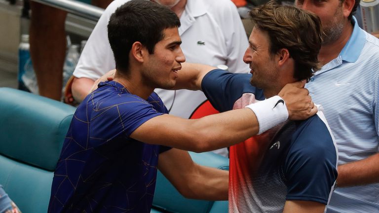 Carlos Alcaraz (left) and Juan Carlos Ferrero are a match made in heaven