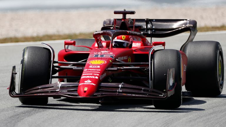 Ferrari's Charles Leclerc topped the timesheets in Practice 1 at the Spanish Grand Prix