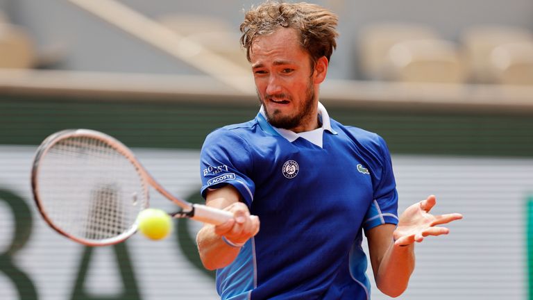 Daniil Medvedev is the second seed at Roland Garros 