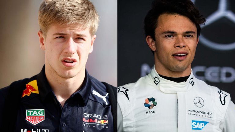     Juri Vips (izquierda) y Nyck de Vries (derecha) debutan en la F1 este fin de semana