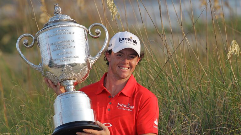 McIlroy won the PGA Championship in both 2012 and 2014