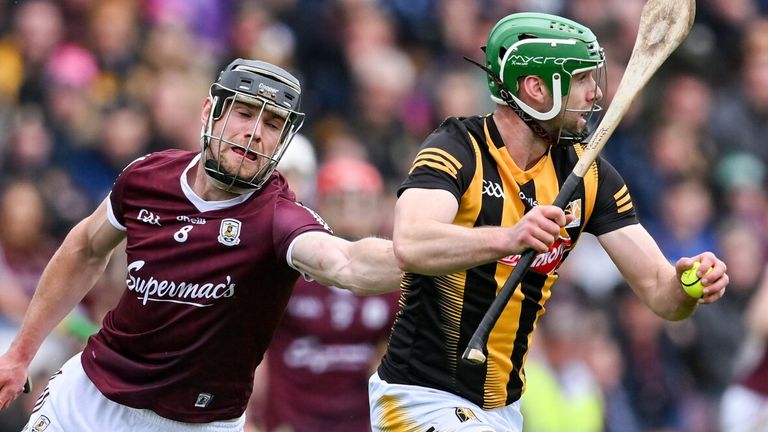 Tommy Walsh of Kilkenny (right) in action against Galway's Joseph Cooney