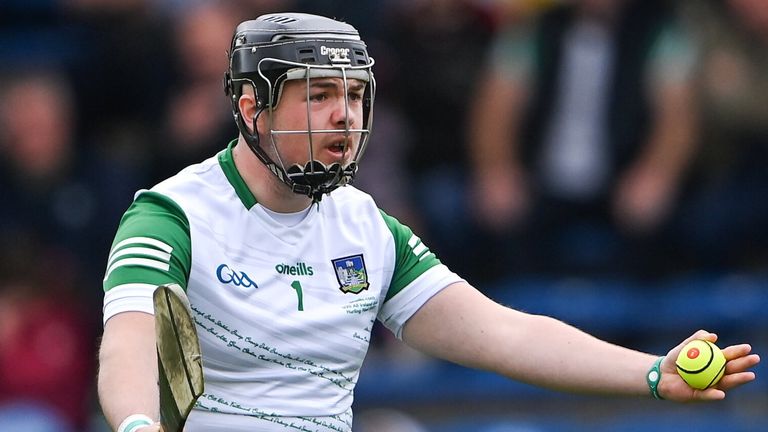 Conor Hanley Clarke was incensed after Kilkenny were awarded a point, despite the fact he appeared to successfully stop it going over the crossbar