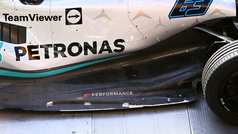 Mercedes have also made subtle changes to the edge of their floor