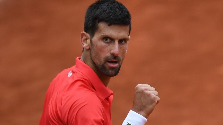 Novak Djokovic cantered into the French Open last eight, with a clash against Rafael Nadal looming large