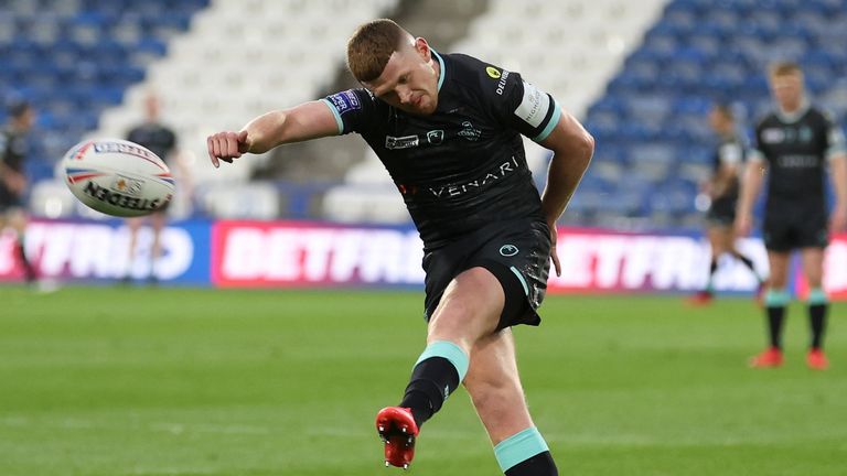 Olly Russell kicked fabulously for Huddersfield during the contest 