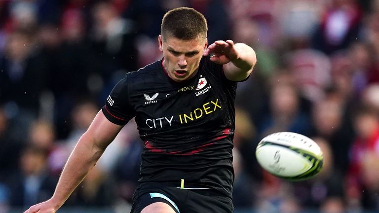 Owen Farrell scored 19 as the Saracens beat Gloucester in the quarter-finals of the Challenge Cup.