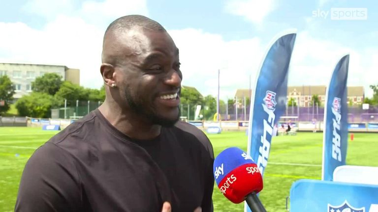 Washington Commanders defensive end Efe Obada says his status in the UK is growing with people now recognising him while he does his shopping!