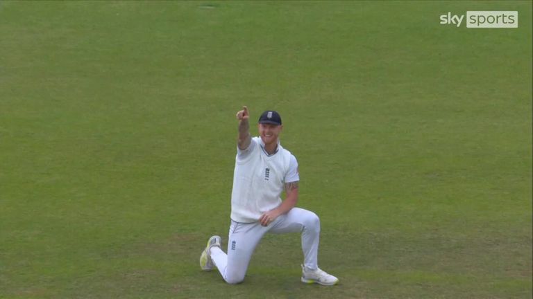 England's strategy pays off as Stuart Broad breaks a key partnership and dismisses Tom Blundell for 24.