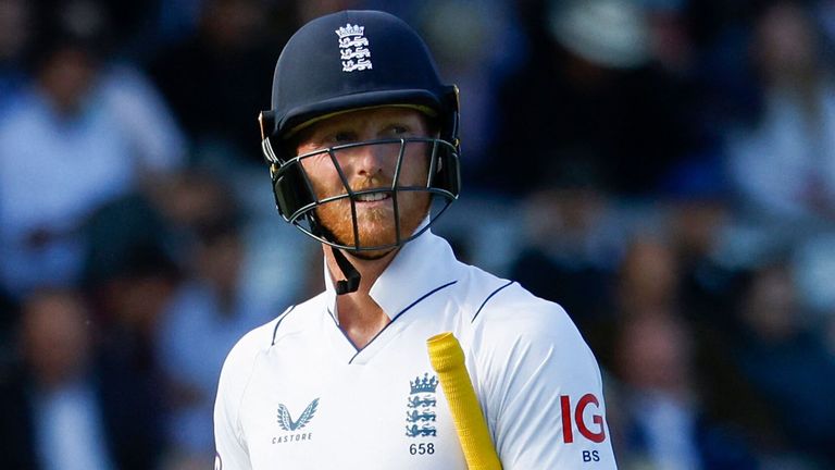 Ben Stokes made just one as England collapsed to 116-7 after razing New Zealand for 132 at Lord's