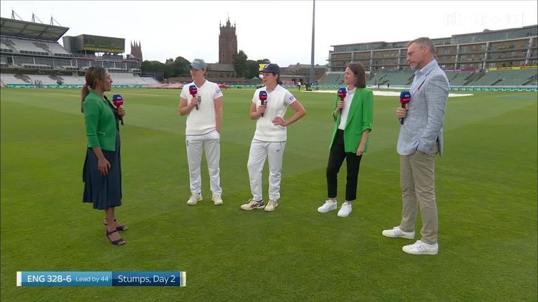Sciver and Davidson-Richards reflect on their centuries with Sky Sports' Kass Naidoo, Lydia Greenway and Charles Dagnall.