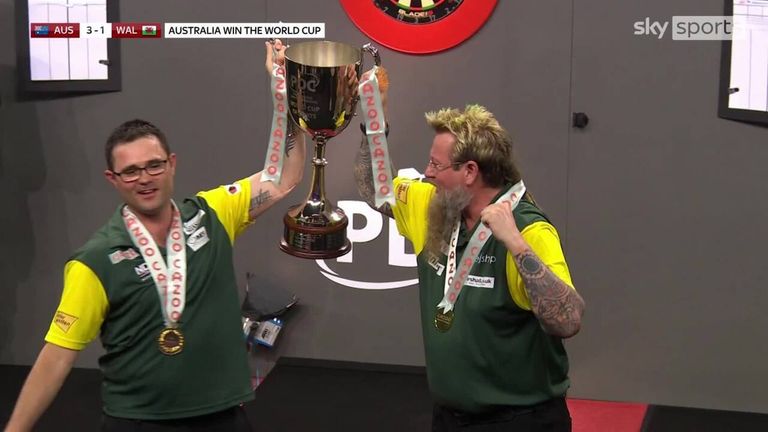 Whitlock and Heta felt teamwork played a big part in their first ever victory at the World Cup of Darts