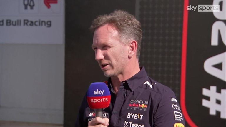Red Bull-Teamchef Christian Horner sprach nach der Sitzung mit Sky Sports F1. 