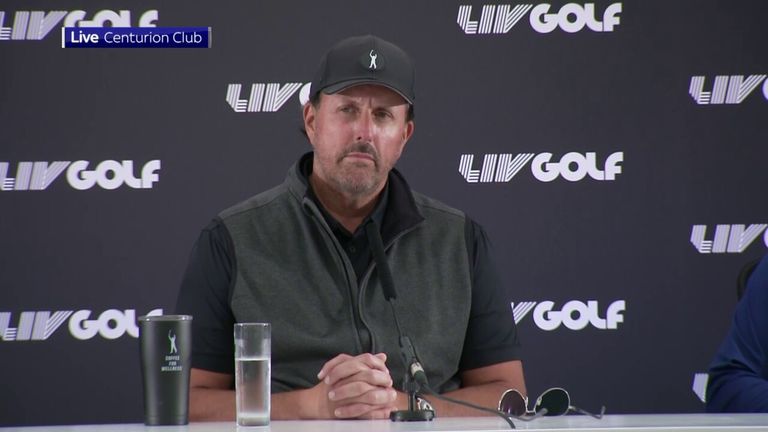 Phil Mickelson has defended and explained his decision to join LIV Golf at a lengthy and sometimes uncomfortable news conference for the six-time major champion.