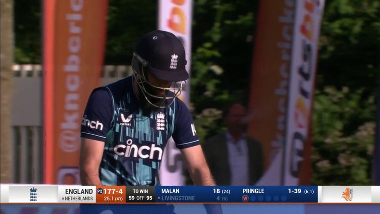 What a way to bag your first ODI wicket! Tim Pringle got Liam Livingstone with superb delivery