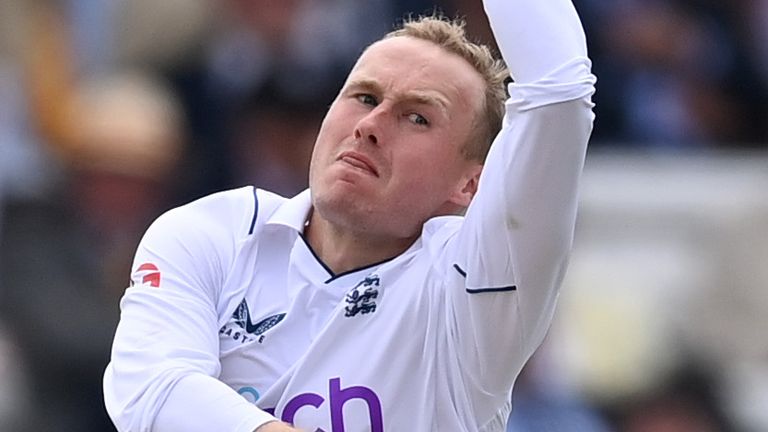 Matt Parkinson is making his Test debut as a concussion replacement for Jack Leach