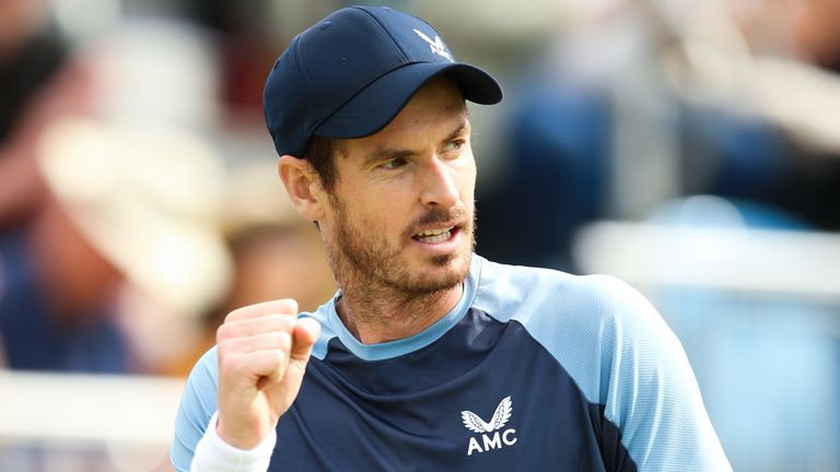 Andy Murray is through to the second round in Stuttgart