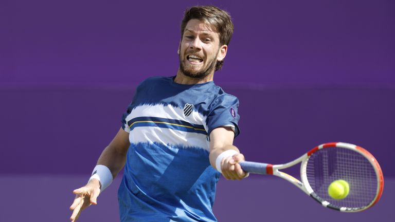 Cameron Norrie took the first set against Grigor Dimitrov but the Bulgarian fought back to win