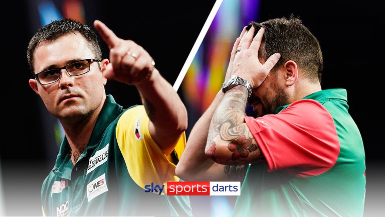 Best of the action from Heta's clash with Jonny Clayton in the World Cup of Darts final