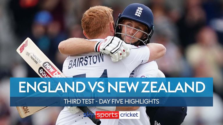 Highlights from day five of the England vs New Zealand 3rd Test.