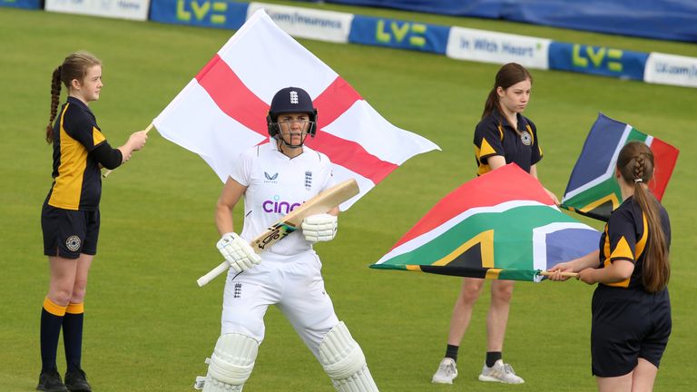 Watch highlights from a rain-interrupted day three of the LV= Insurance Test between England and South Africa at Taunton