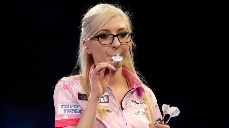 Fallon Sherrock is one of the eight players participating in the inaugural Women's World Matchplay in Blackpool on Sunday