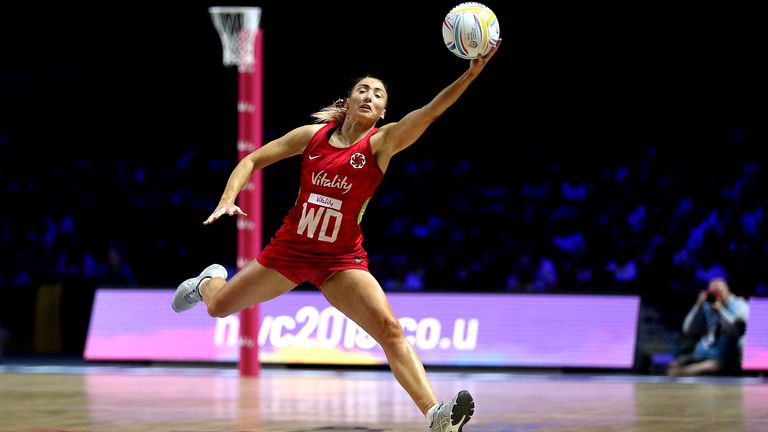 Jade Clarke has made more appearances for her country than any other netballer