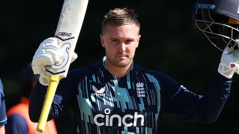 Watch the best bits from Jason Roy's tenth ODI century during the win over The Netherlands in the third ODI. 