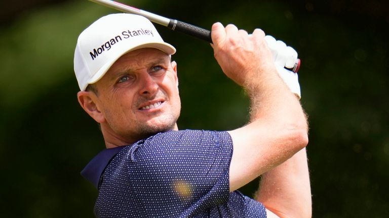 Justin Rose suffered a horrible start to his round at the Wyndham Championship in North Carolina