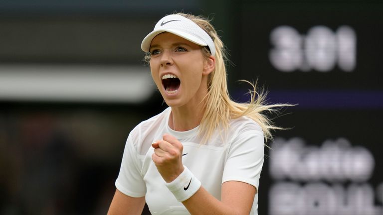 Boulter into third round of Wimbledon after win over Pliskova