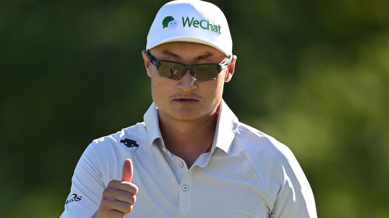 Haotong Li of China during Day Three of the BMW International Open