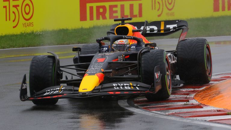 Max Verstappen was dominant in wet conditions in Montreal