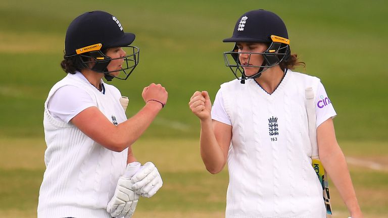 Davidson-Richards and Sciver revived England from 121-5 at Taunton