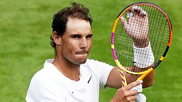 Rafael Nadal returns to Centre Court