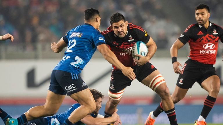 Highlights from the Super Rugby Pacific Final as Crusaders beat Blues 21-7 at Eden Park