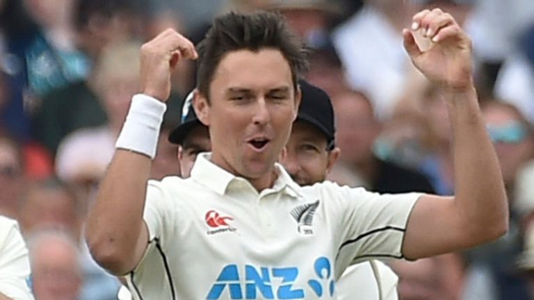 New Zealand's Trent Boult took eight wickets in defeat at Trent Bridge