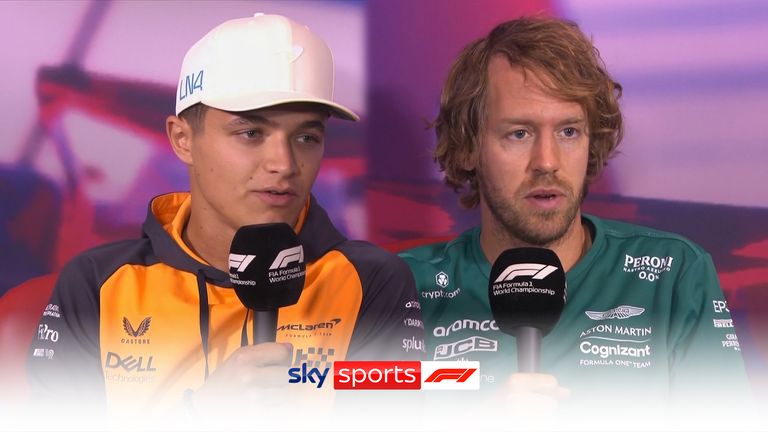 Sebastian Vettel and Lando Norris stand behind Lewis Hamilton and think F1 has a responsibility to address issues of discrimination and continue to talk about it.