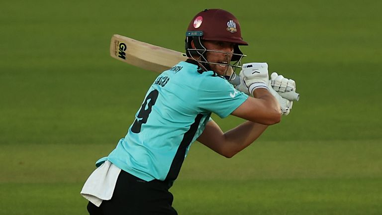 Opener Will Jacks got Surrey off to a solid start and was still there unbeaten on 66 at the end, with 32 of his runs coming in boundaries
