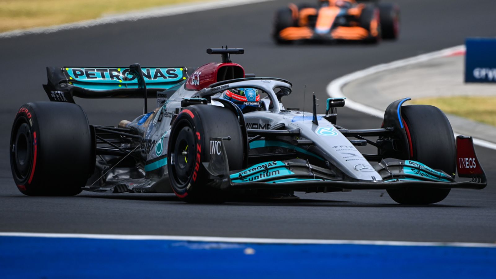 Hungarian GP Qualifying: George Russell takes surprise pole for Mercedes ahead of Ferraris