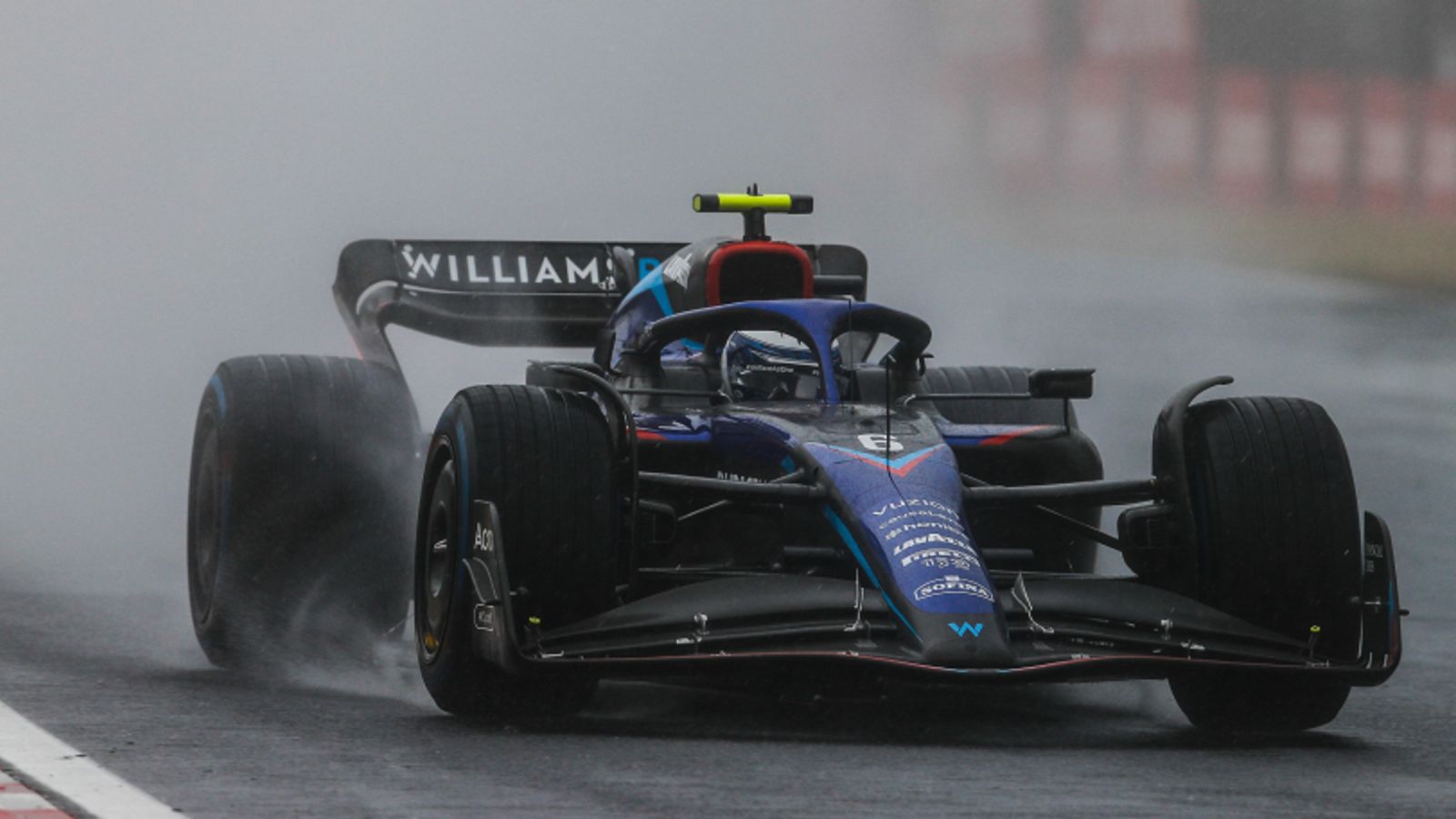 Hungarian GP: Nicholas Latifi fastest for Williams in wet Practice Three ahead of qualifying