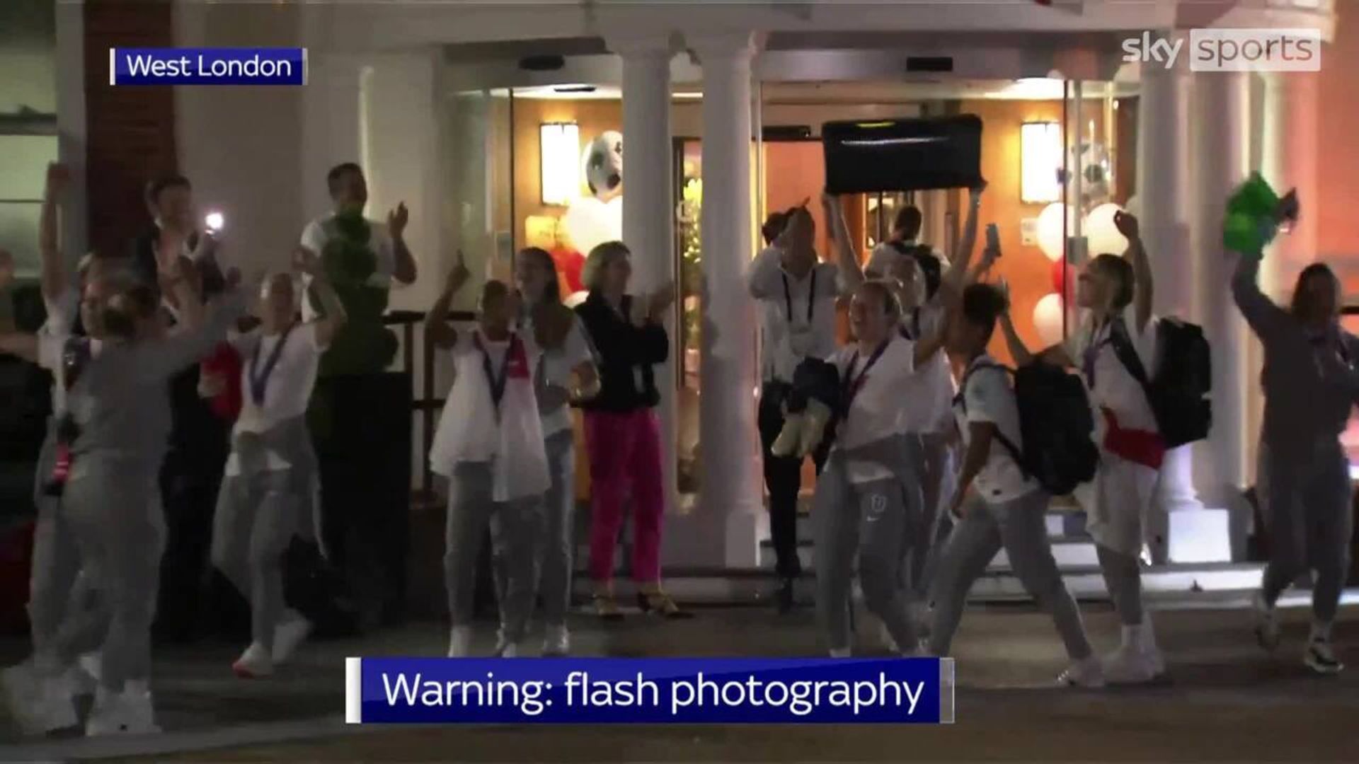 England continue celebrations at team hotel