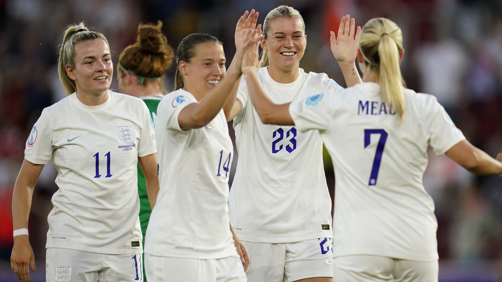 Russo double sees England ease past N Ireland in final group game