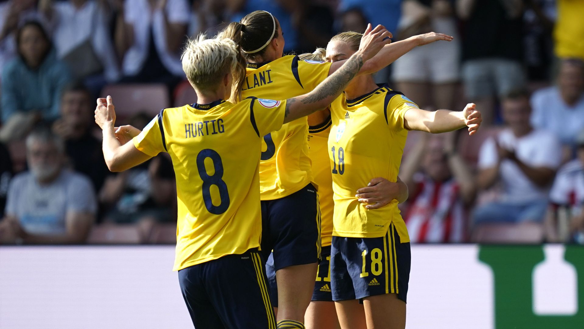 Women's Euros: Sweden vs Portugal latest score