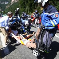 Protesters defending 'Mont Blanc environment' cause the Tour de France to be temporarily immobilised on Stage 10