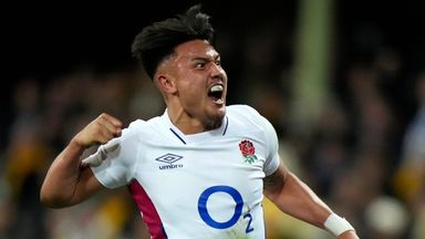 Marcus Smith used his exceptional pace to score a try out of nothing in Sydney