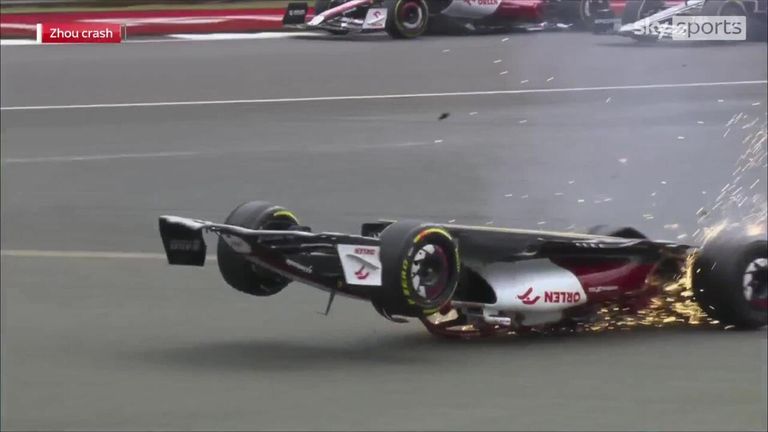 Jenson Button and Damon Hill gave their thoughts on Zhou Guanyu's horrendous crash at the start of the British GP.